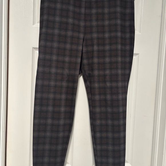 1/2 off sale! NWOT LOFT Plaid Slim Pants - Black, brown and grey - Picture 2 of 4
